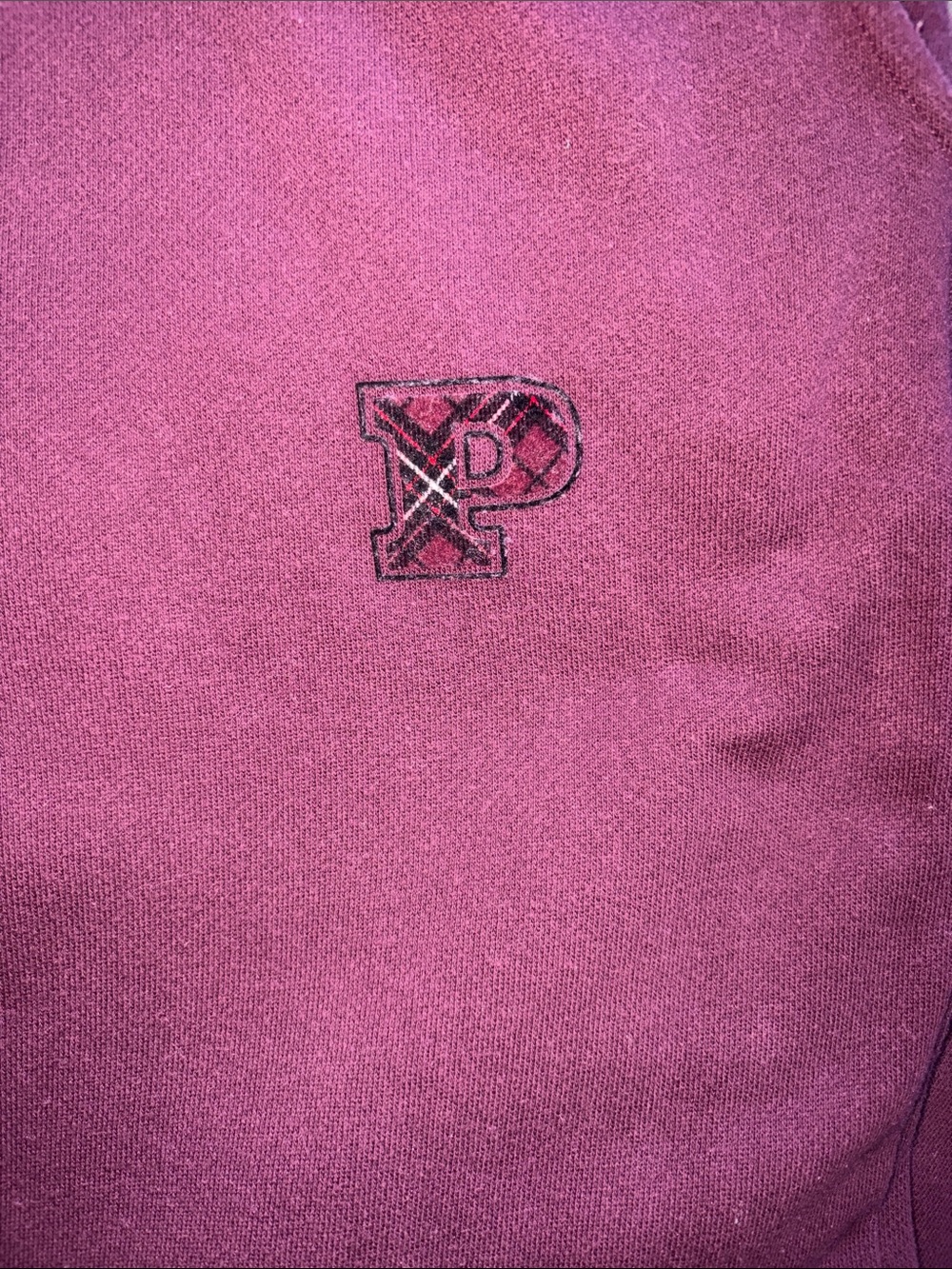 Set of Two PINK Sweatshirt & Jogger Sets - Black and Plum - Picture 7 of 10